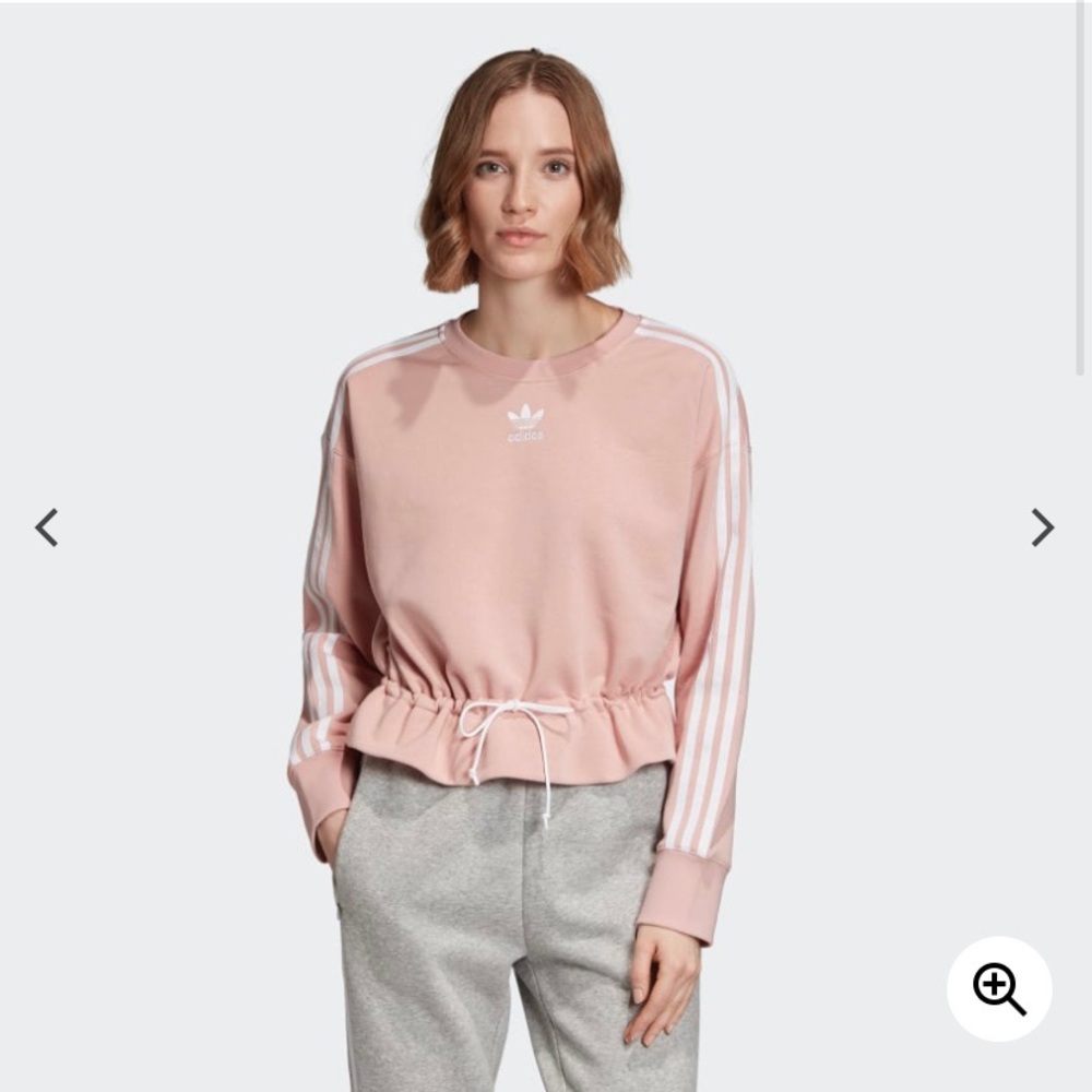Adidas Pink Peplum Sweater